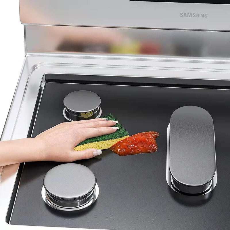 CozyKit Stove Cover, Stove Covers Reusable Gas Range Protectors for Samsung Gas Range, Reusable Gas Stove Burner Covers, Non-Stick Stove Liner, Stove Guard Protectors… - Image 2